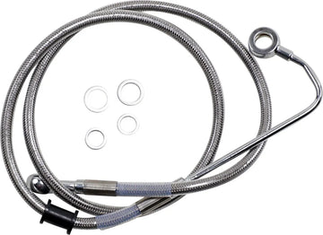 harley davidson flstc [DRAG SPECIALTIES] - Conduite de frein rallongée en acier inoxydable
