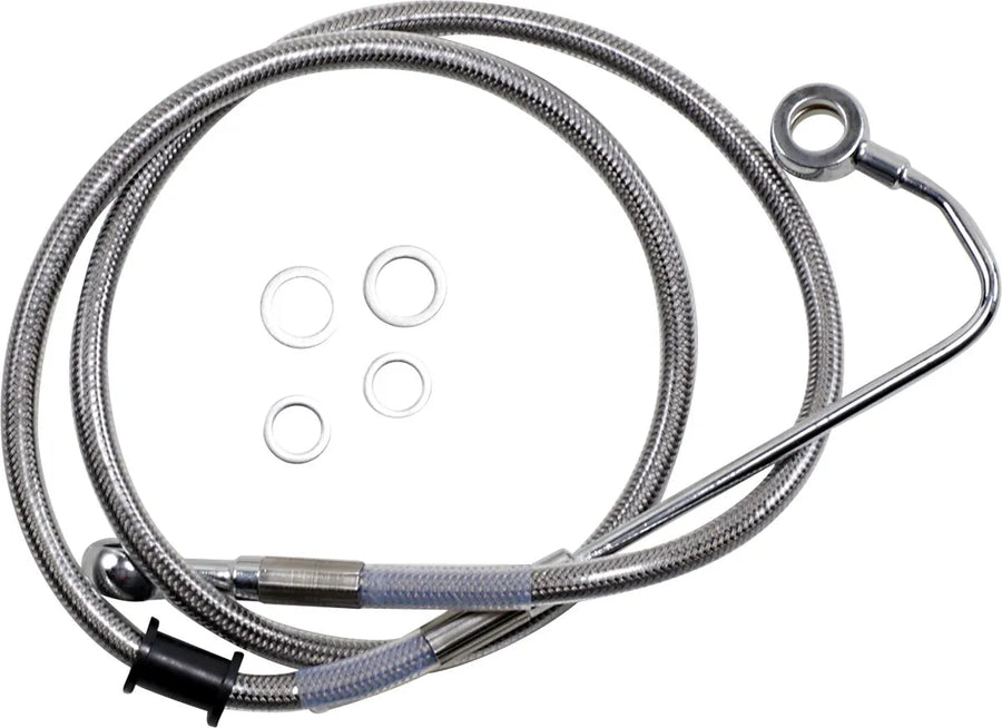 harley davidson flstc [DRAG SPECIALTIES] - Conduite de frein rallongée en acier inoxydable