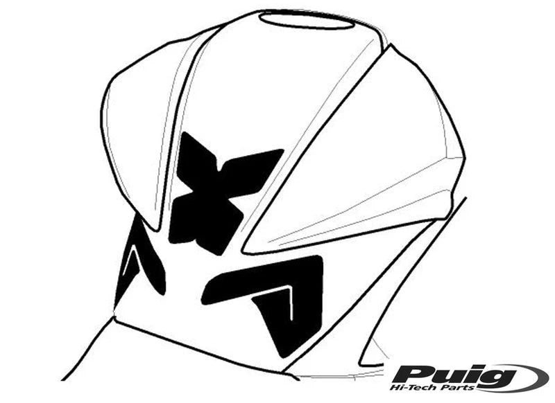 KAWASAKI Z 800 E [2016] – Protection de réservoir spécifique – Look carbone