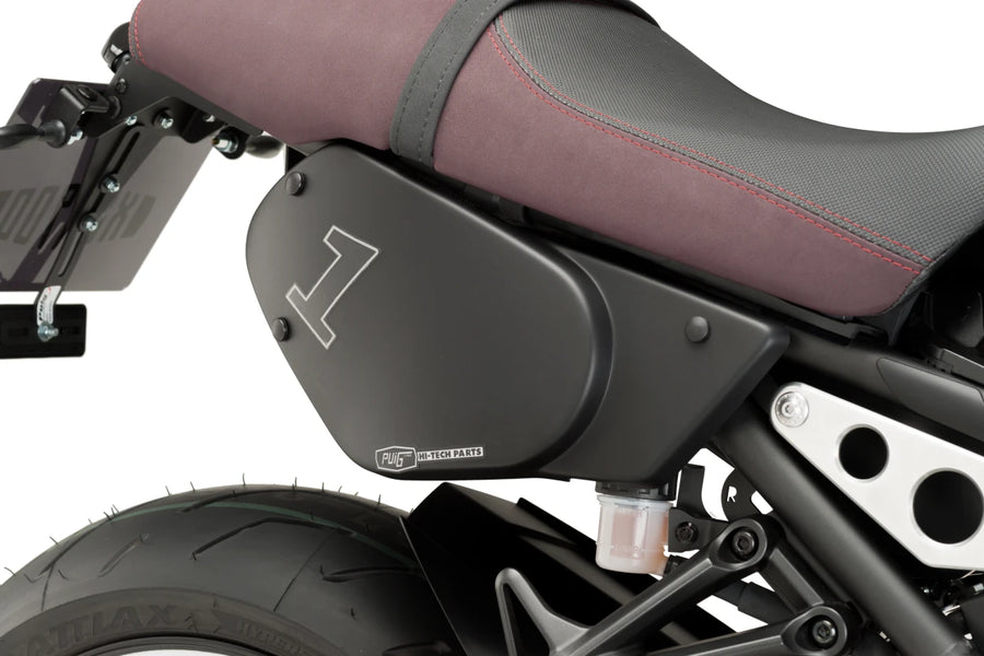 YAMAHA XSR 900 [2019] – Caches latéraux rétro – look carbone