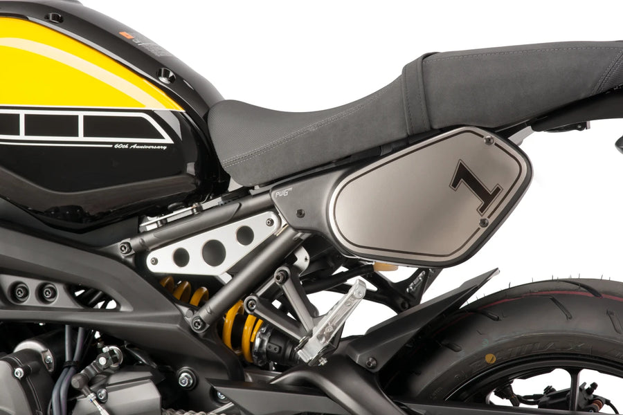 YAMAHA XSR 900 [2019] – Caches latéraux rétro – look carbone