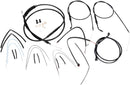 Harley-Davidson Street Bob [BURLY BRAND] - Kit completo di cavi/linee manubrio in vinile nero per Ape Hangers-2