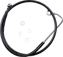 harley davidson fxs [DRAG SPECIALTIES] - Extended Black Vinyl Brake Line Kit-1