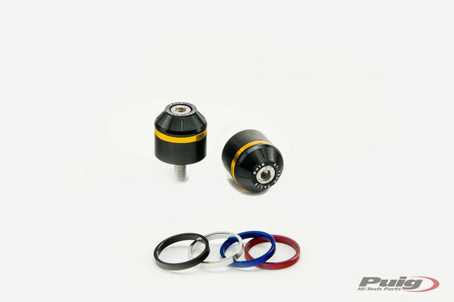BMW G 310 R [2025] – Kurze Lenkerendgewichte mit Ring – Schwarz Detailansicht