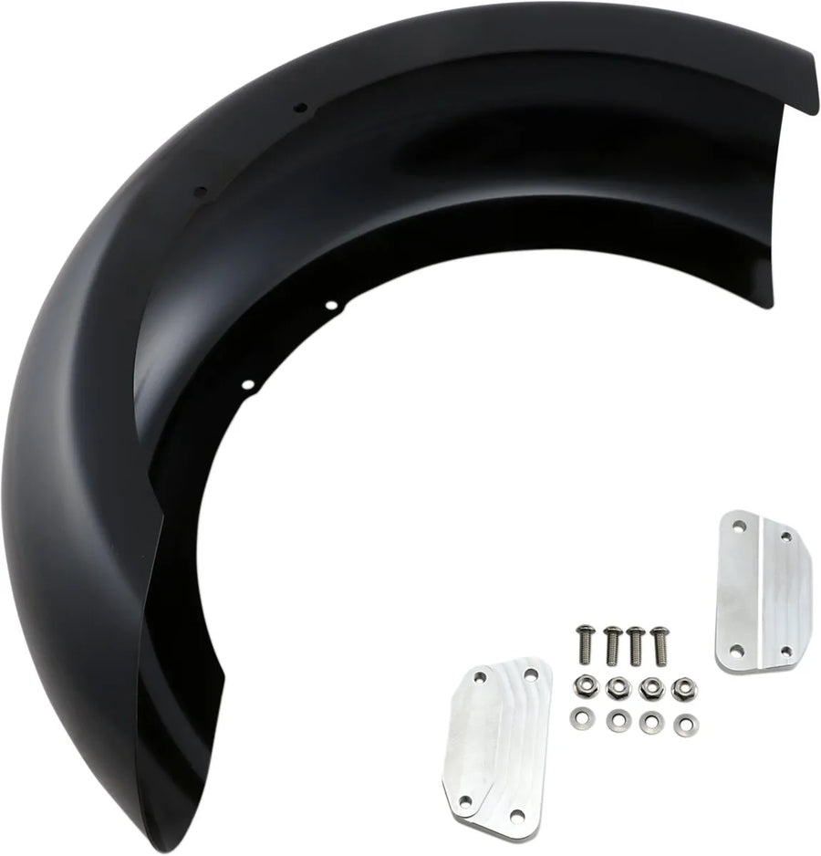 harley davidson flfb [KLOCK WERKS] - Garde-boue avant série Hugger avec blocs de montage pour Softail/Dyna