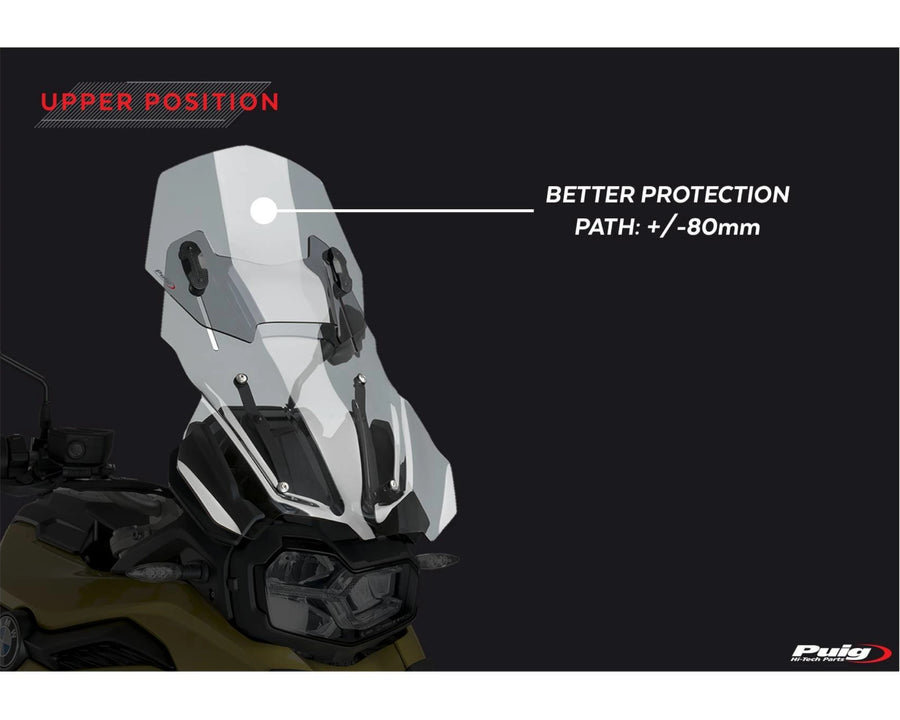 BMW F 800 GS [2025] – Schermo regolabile – Trasparente