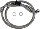 harley davidson flde [DRAG SPECIALTIES] - Conduite de frein rallongée en acier inoxydable-1