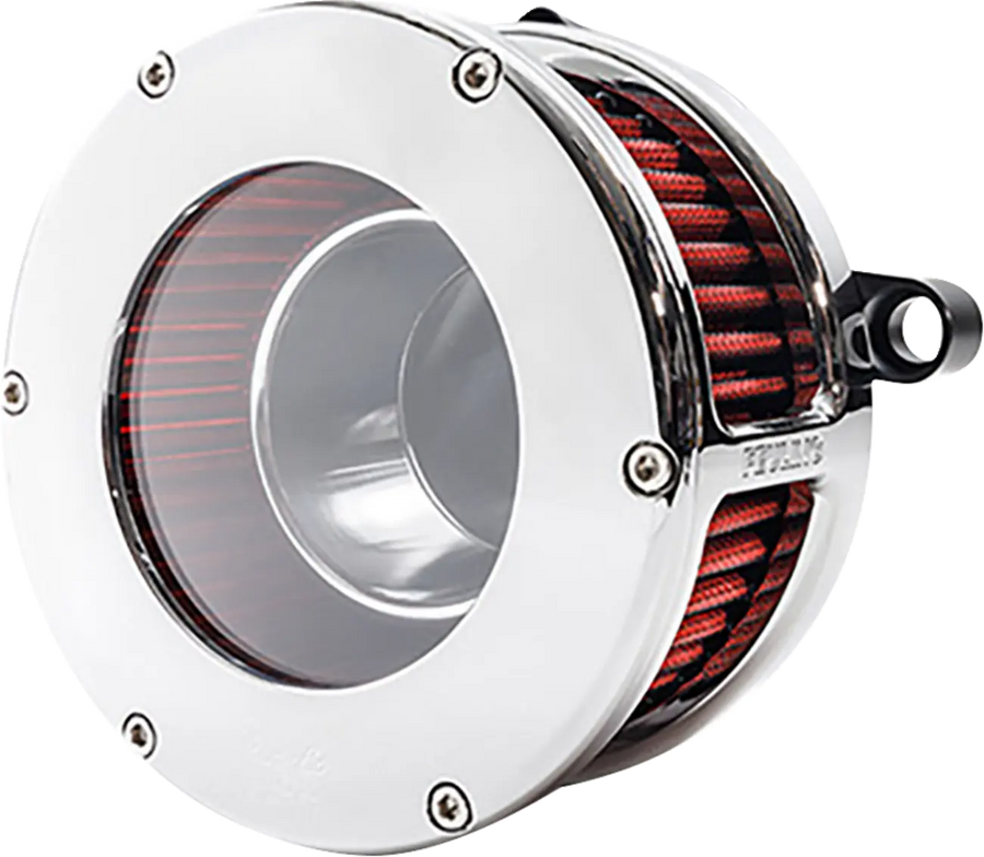 Harley-Davidson FLSTFI 1923 Softail Fat Boy Grey Ghost 117 [2026] - Kit filtre à air BA - Finition : Chrome, Rouge, Transparent - Image 1