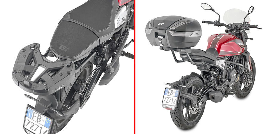 Moto Morini Seiemmezzo STR 650 [GIVI] - Topcase Träger für MONOKEY® oder MONOLOCK® Koffer zu montieren mit der MONOKEY®