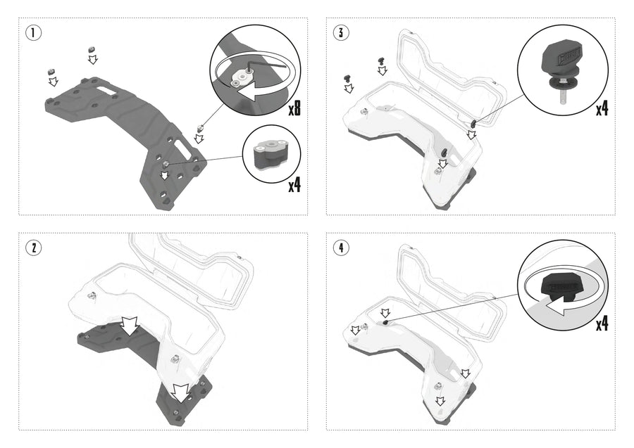 CF MOTO CFORCE 850 [2024] - Box portabagagli ATV