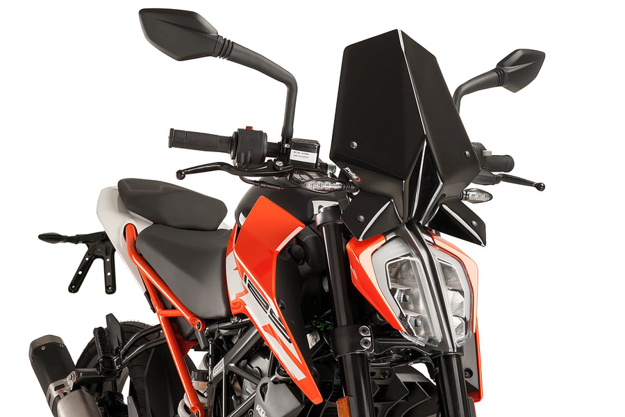 TRIUMPH BONNEVILLE T 120 BLACK [2025] - New Generation Sport Windschild | Schwarz | PUIG 9514N