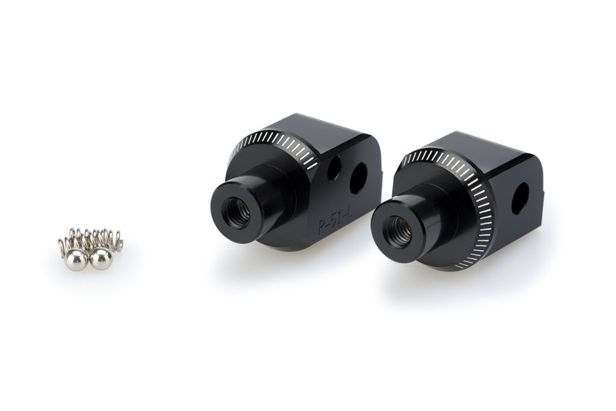 KTM 390 DUKE [2023] – Adapter Beifahrer Fußrasten- Gummipad – Schwarz