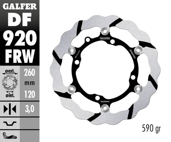 Sherco SE-R 300 [2015] - Bremsscheibe schwimmend Wave, genutet – Bild 4