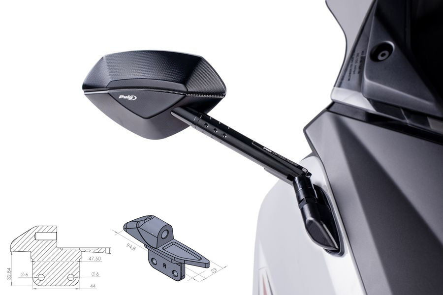 YAMAHA T-MAX 560 TECH MAX [2021] - Adaptateur de rétroviseur pour fixation au