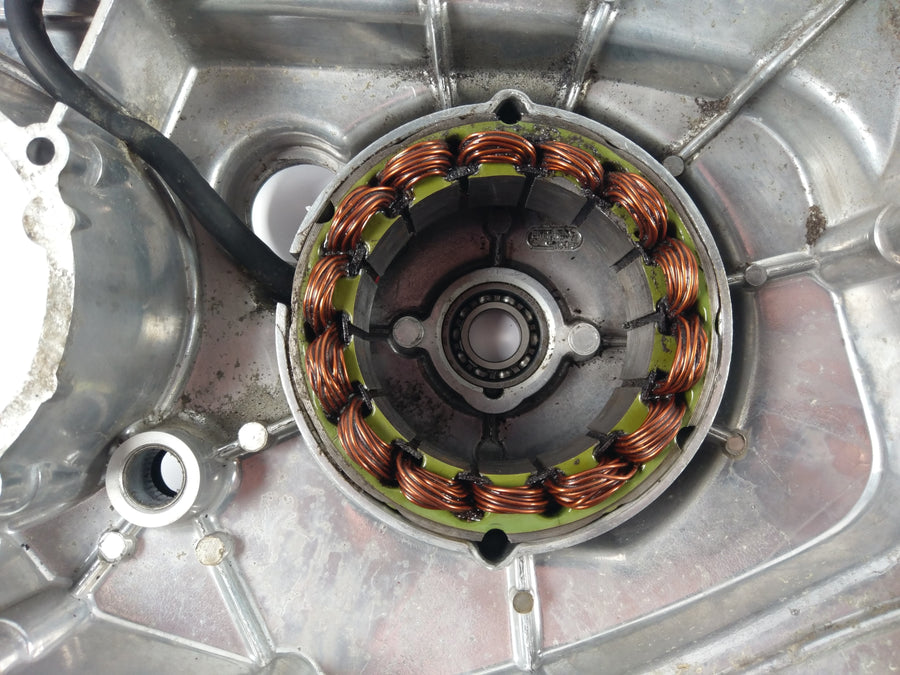 Ducati Pantah - Cagiva Alazzurra - Alternator cover with stator engine cover alternator