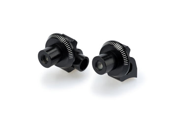 APRILIA DORSODURO 900 [2020] – Adaptateur repose-pieds en caoutchouc “Rider” – Noir