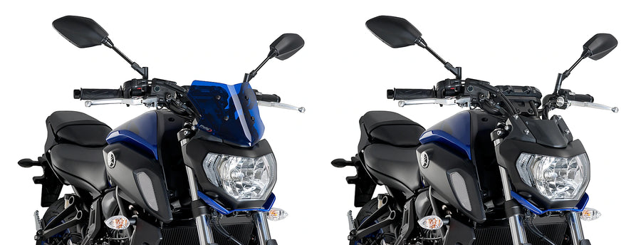 TRIUMPH BONNEVILLE T 120 NOIR [2025] - Pare-brise sport nouvelle génération | Bleu | PUIG9666A