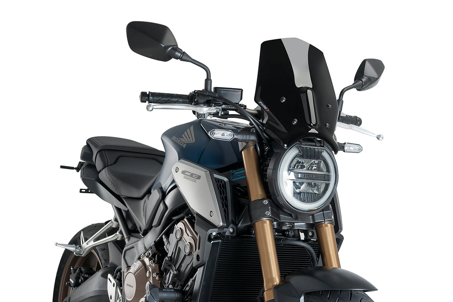 TRIUMPH BONNEVILLE T 120 BLACK [2025] - New Generation Sport Windscheibe | Schwarz | PUIG 9748N
