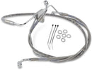Harley Davidson flhtc [DRAG SPECIALTIES] - Kit tubi freno prolungati in acciaio inossidabile-3
