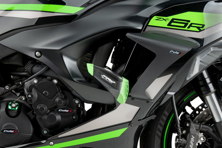 KAWASAKI ZX-6R NINJA [2025] – Sturzpads PRO 2.0 – Schwarz