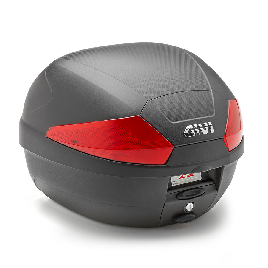 B29 - Monolock Topcase mit Platte – schwarz uni / Max Zuladung 3 kg