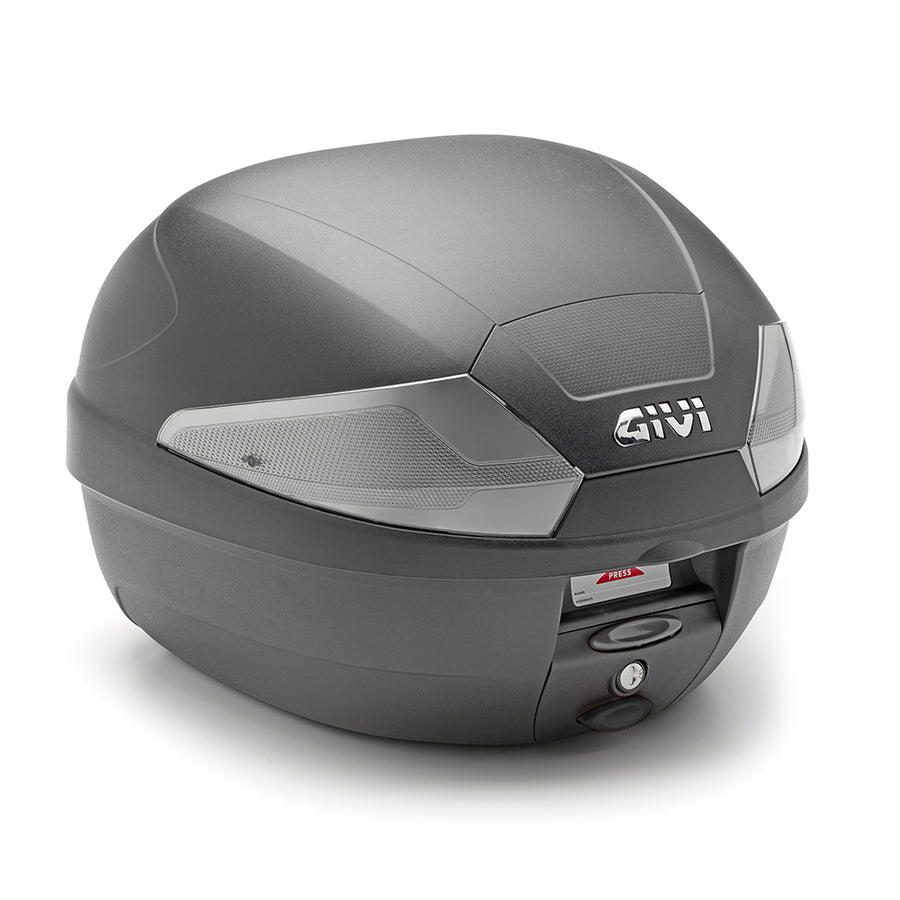 B29 TECH - Monolock Topcase mit Platte – schwarz uni / Max Zuladung 3 kg