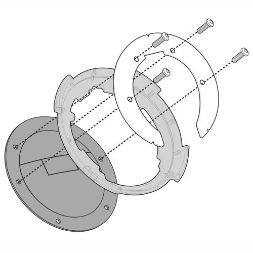 Kawasaki Ninja 300 [GIVI] - Befestigungsring für TANKLOCK