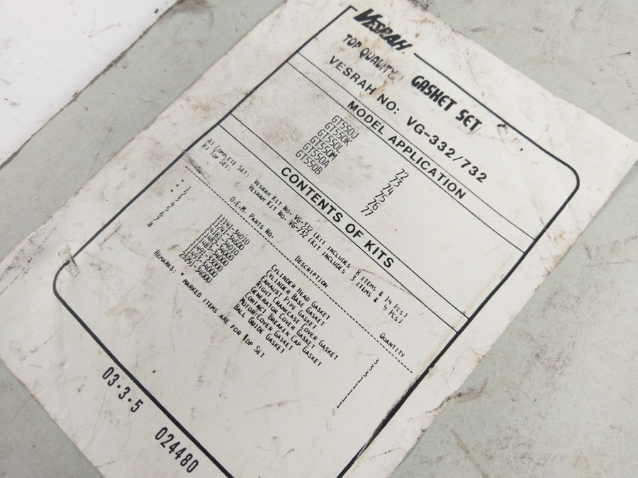 Suzuki GT 550 [1978] - Engine cover gasket