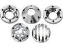 Harley Davidson - 4 "TRAPPCAPS EXTÉRIEURS End Cap Trapp Kegel aluminium POLIED 4"-1