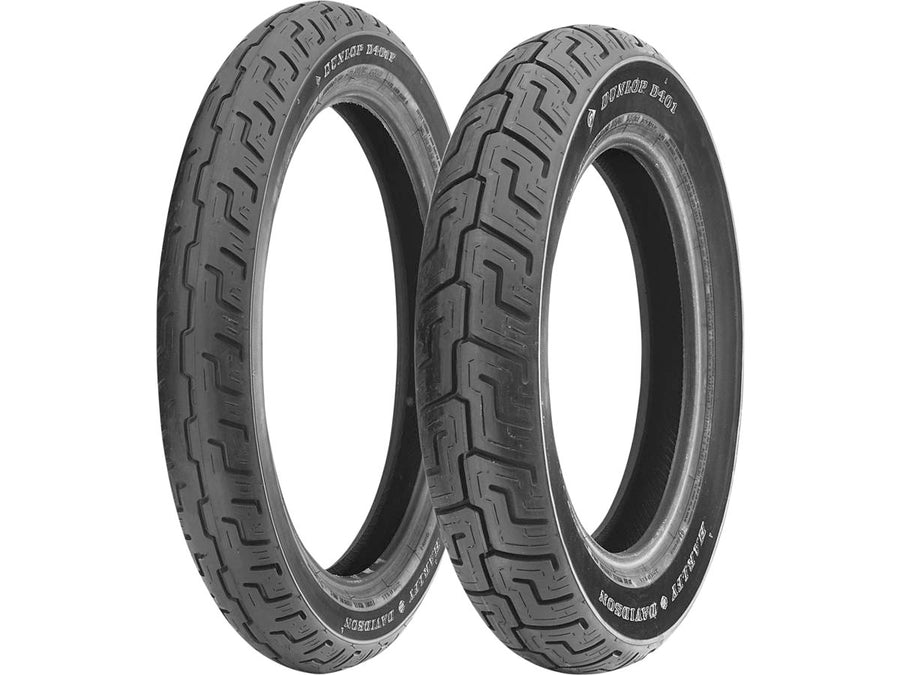 Harley Davidson-D401 Elite Tires 90 / 90-19 52H TL Mur noir