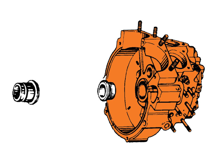 Harley Davidson Sportster [1954-1992]-Right motor housing Standard race standard for