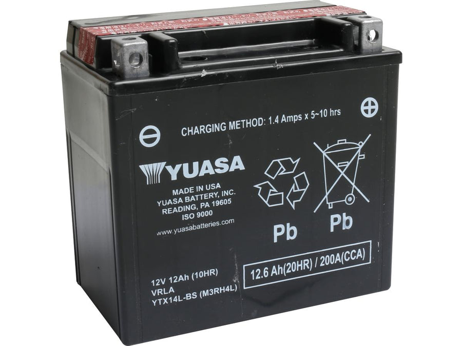 Harley Davidson Sportster [2004-2020]-maintenance-free YTX14L-B dry battery with