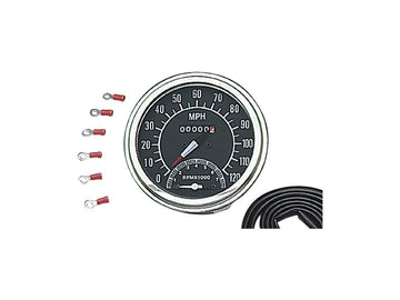 Harley Davidson Fl Shovel [1981-1984]-Tachometer/speed meter combine