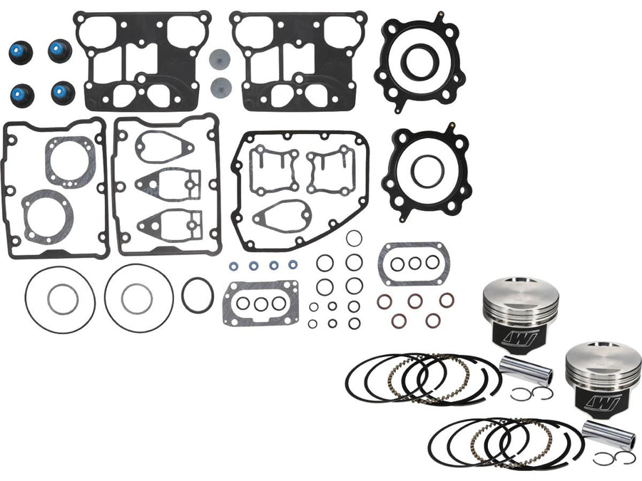 Harley Davidson Dyna [1999-2006]-forged piston kit with sealing set for the