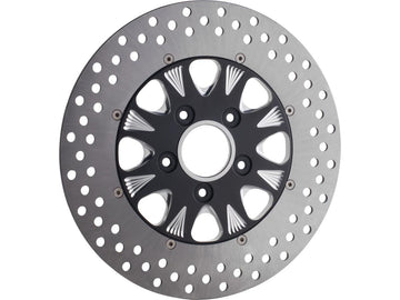 Harley Davidson Softail [2000-2014]-Sinister 2-part brake disc black front