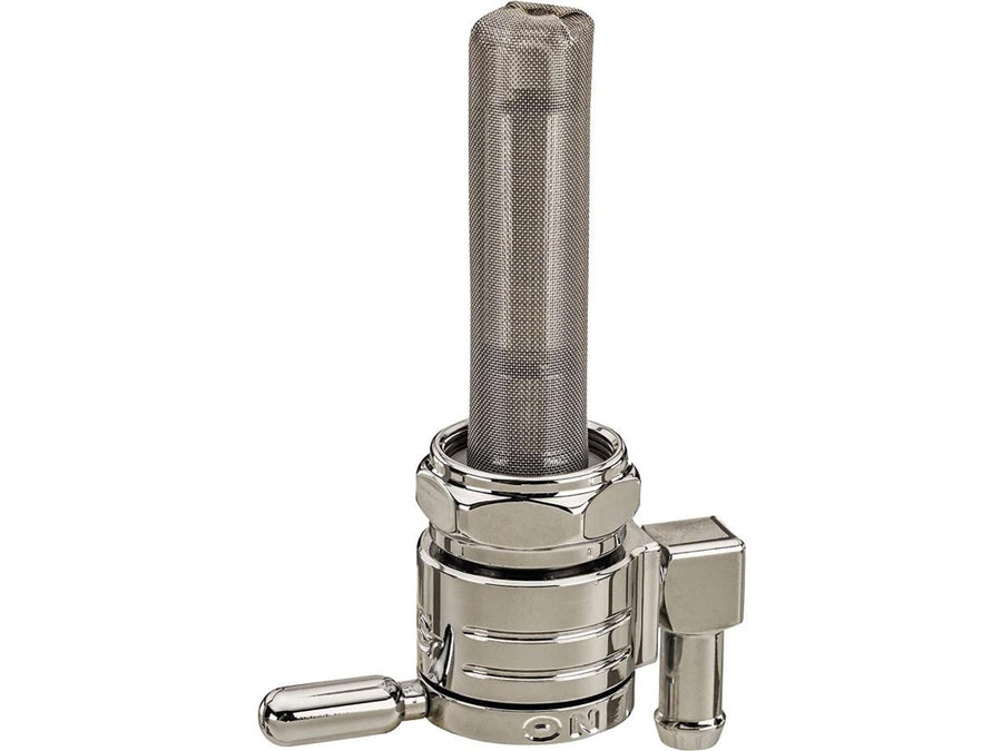 Harley Davidson – 22 mm Kraftstoffventil nach unten gerichteter Auslass Chrom