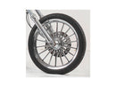 Harley Davidson Touring [2008-2024]-Nitro brake disc stainless steel polished 11.8 "-7