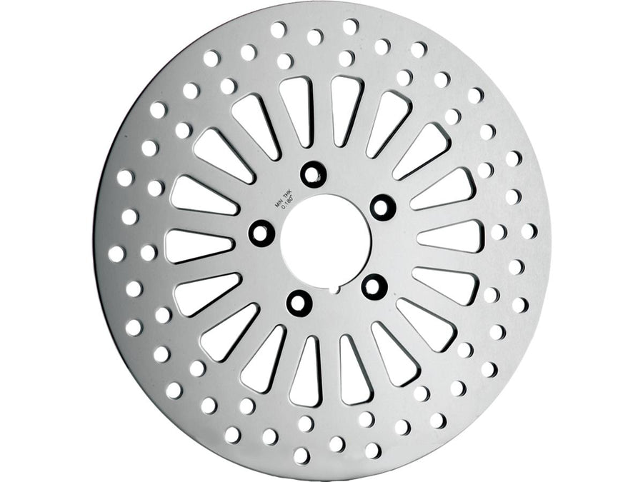 Harley Davidson Touring [2008-2024]-Nitro brake disc stainless steel polished 11.8 "