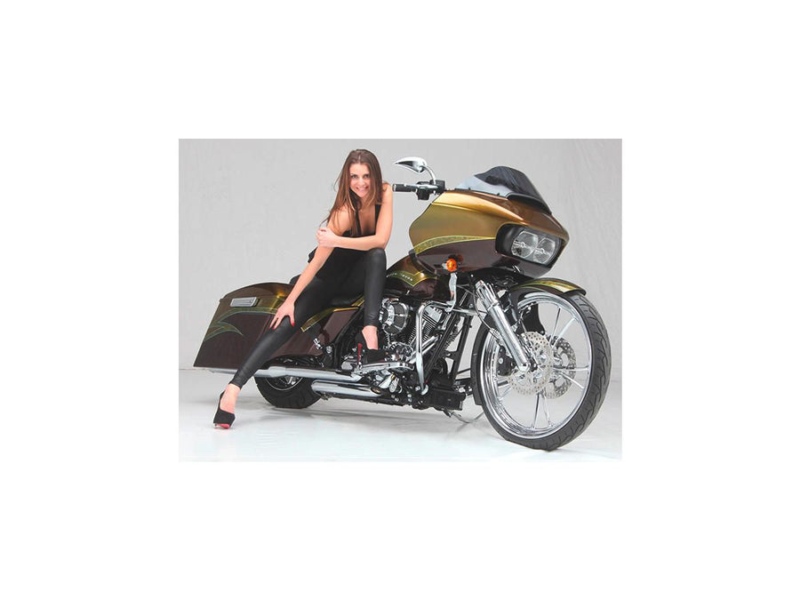Harley Davidson Touring [2008-2024] -T-5 Disc freno in 2 parti Chrome 11,8 "