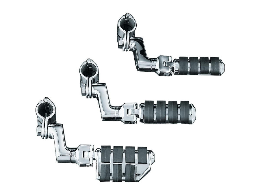 Harley Davidson – Große ISO Autobahn-Fußrasten mit Versatz & 1-1/4" Magnum