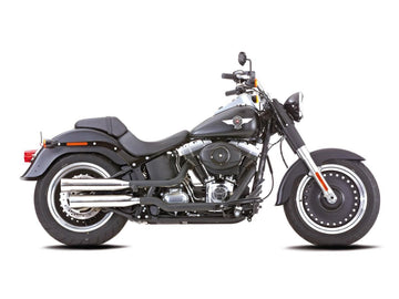 Harley Davidson Flstf [2014-2016] -Dove Grooves Mutandine Silisse silenziatore lucido