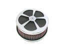 Harley Davidson – 5-Spade Hi-Flow Luftfilter Chrom-1