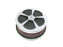 Harley Davidson – 5-Spade Hi-Flow Luftfilter Chrom-3