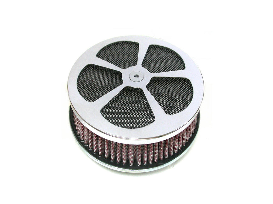 Harley Davidson – 5-Spade Hi-Flow Luftfilter Chrom