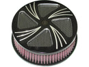 Harley Davidson-Sidewinder Hi-Flow Air Filter Black Anedized-1