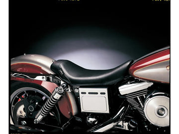Harley Davidson Dyna [2004-2005] -Bare's Bone's Solo Seat Black Black Vinyl