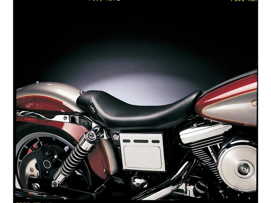 Harley Davidson Dyna [2004-2005] – Bare Bones Solo Sitz Glattes Schwarzes Vinyl