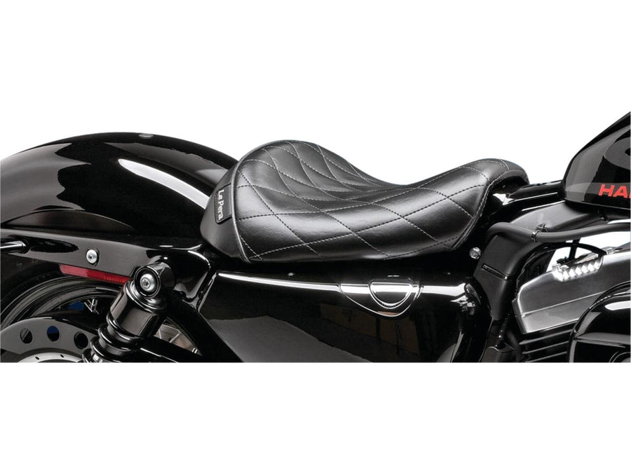 Harley Davidson XL1200V [2012-2016] -Bare Bones Seat Solo Diamond Stitch Schwarzes