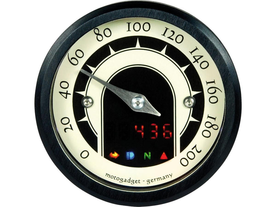 Harley Davidson Sportster [1986-2013]-Motoscope Tiny Speedster Tachoscala: 200 MPH;
