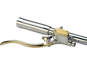 Harley Davidson – Deluxe Bremszylinder-Kit Messing Polierter Hebel und